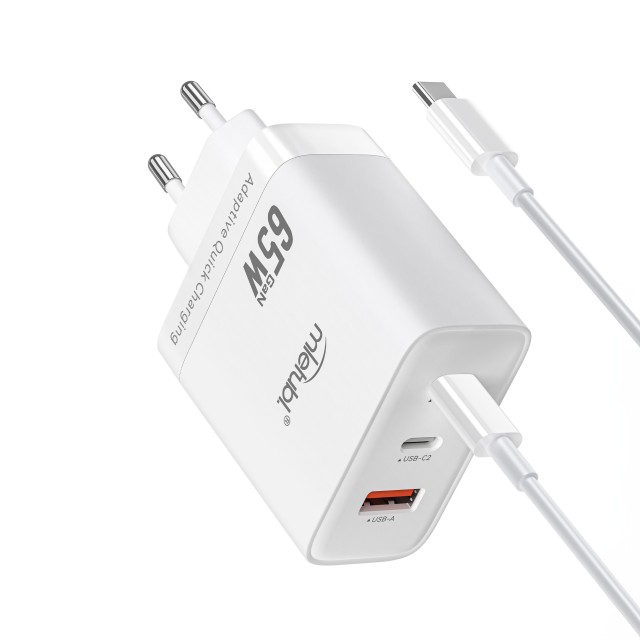 Carregador 65W(TYPE-C-USB)MTB-CS07
