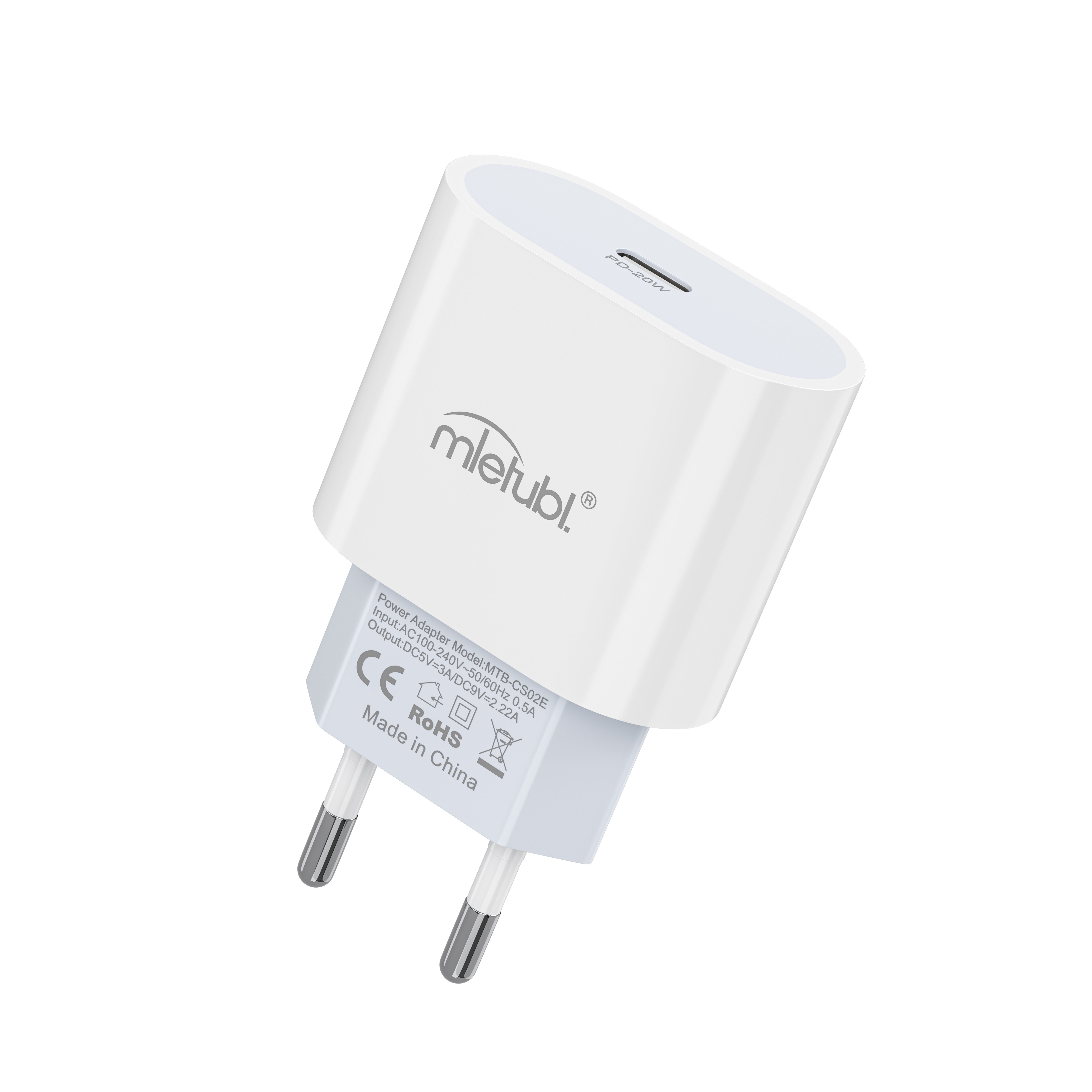 Carregador 20W( TYPE-C-LIGHTNING) MTB-CS02