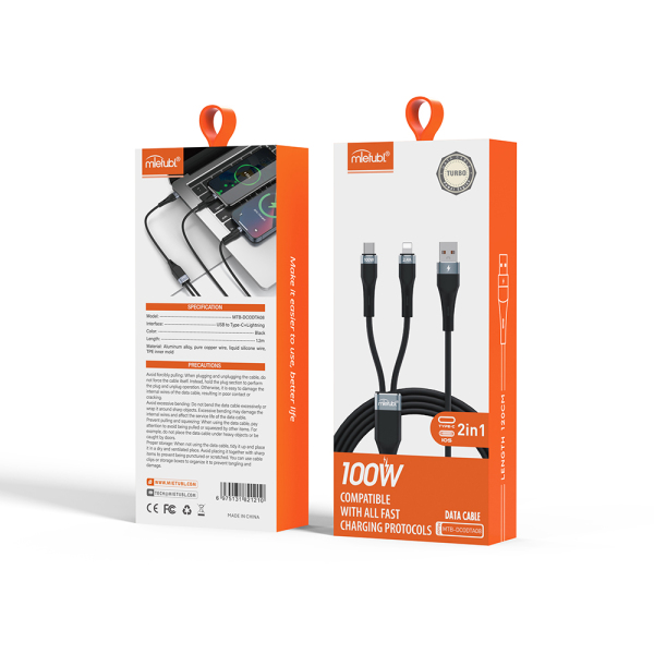 MTB-DCODTA08 Type-C & Lightning 2-in-1 charging cable