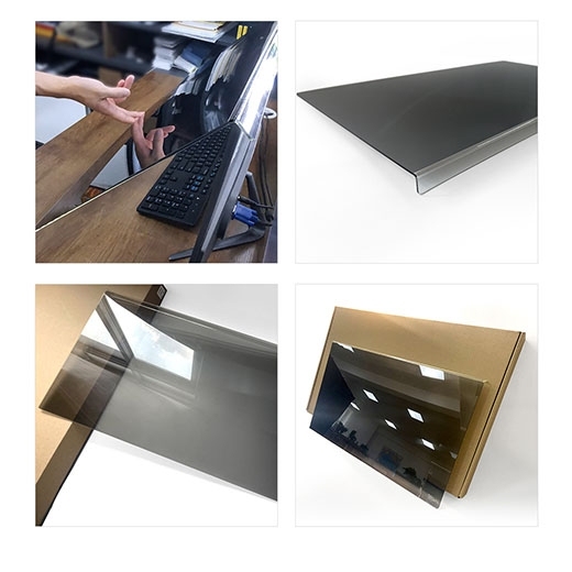 Clip-on monitor privacy filter