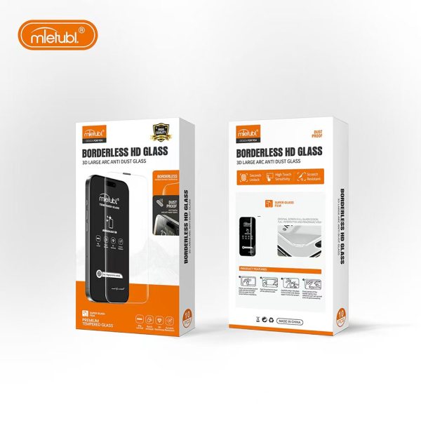 High-definition full-transparent tempered film with a base plate and dust-proof net
